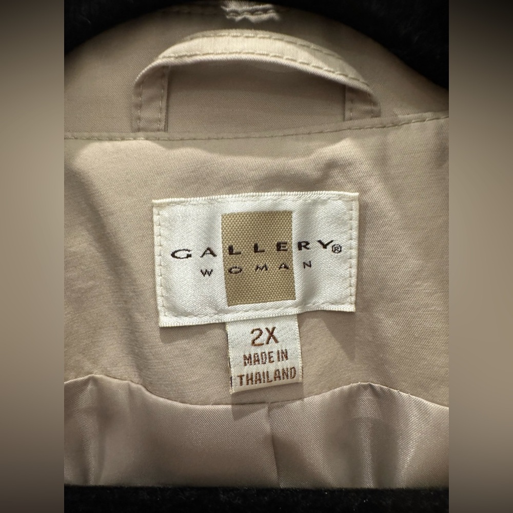 NWT - Gallery Women 2XL Tan Jacket - Picture 2 of 9
